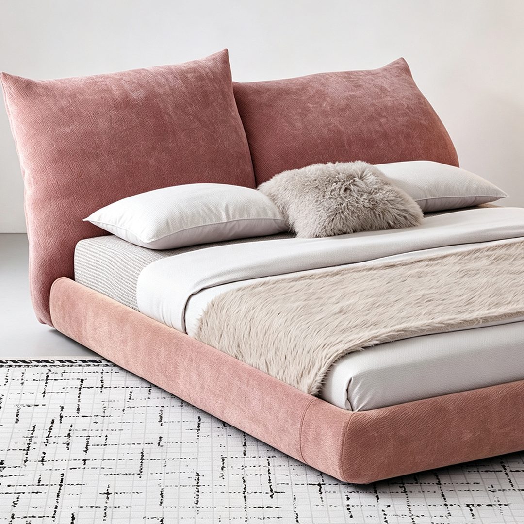 Caspian Velvet Bed detail image