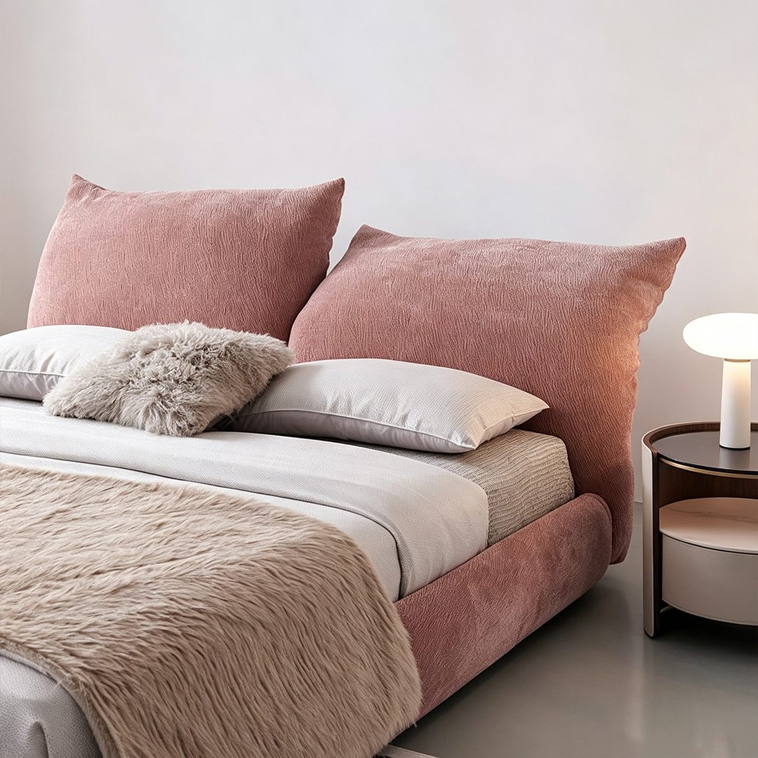 Caspian Velvet Bed detail image