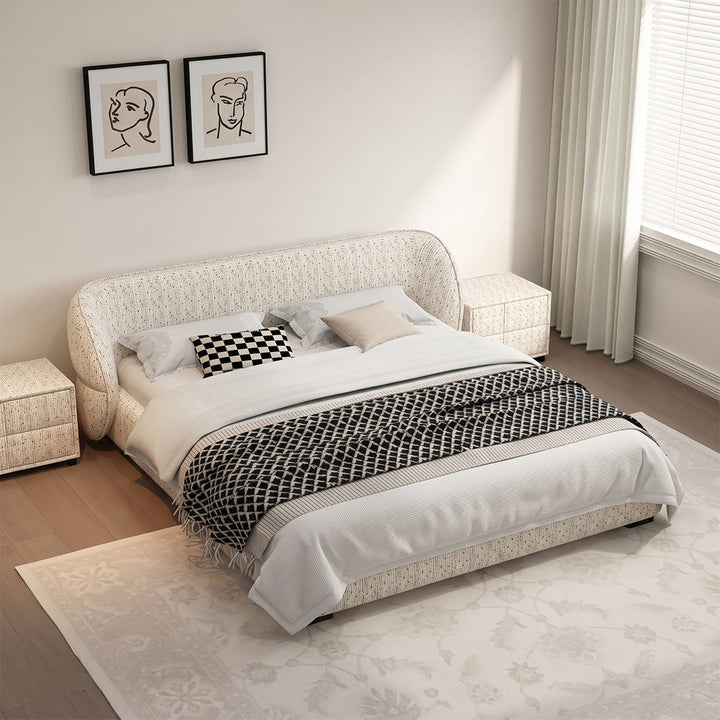 Luna Upholstered Bed detail image