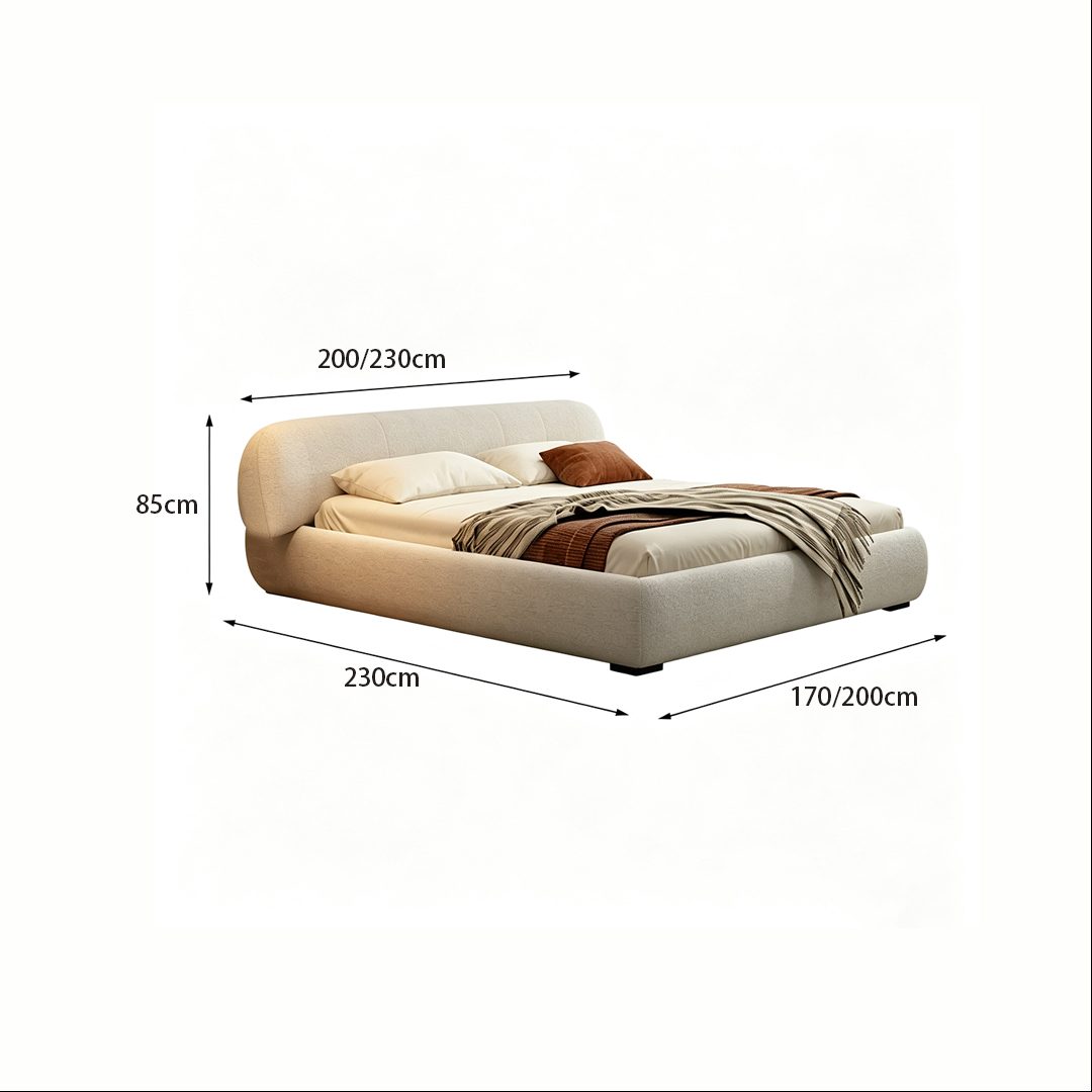 Luna Upholstered Bed Frame detail image
