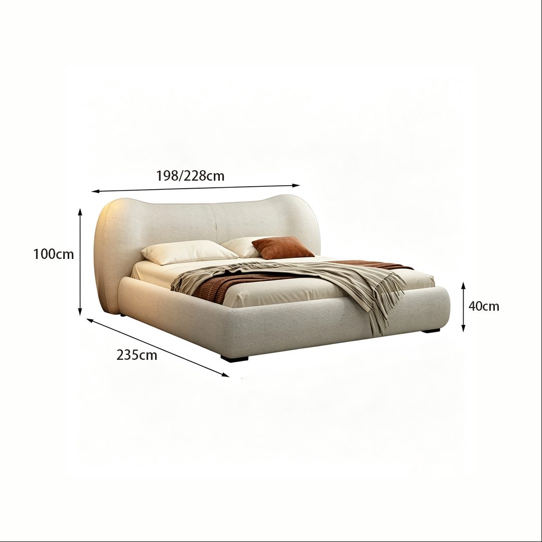 Luna Upholstered Bed Frame detail image