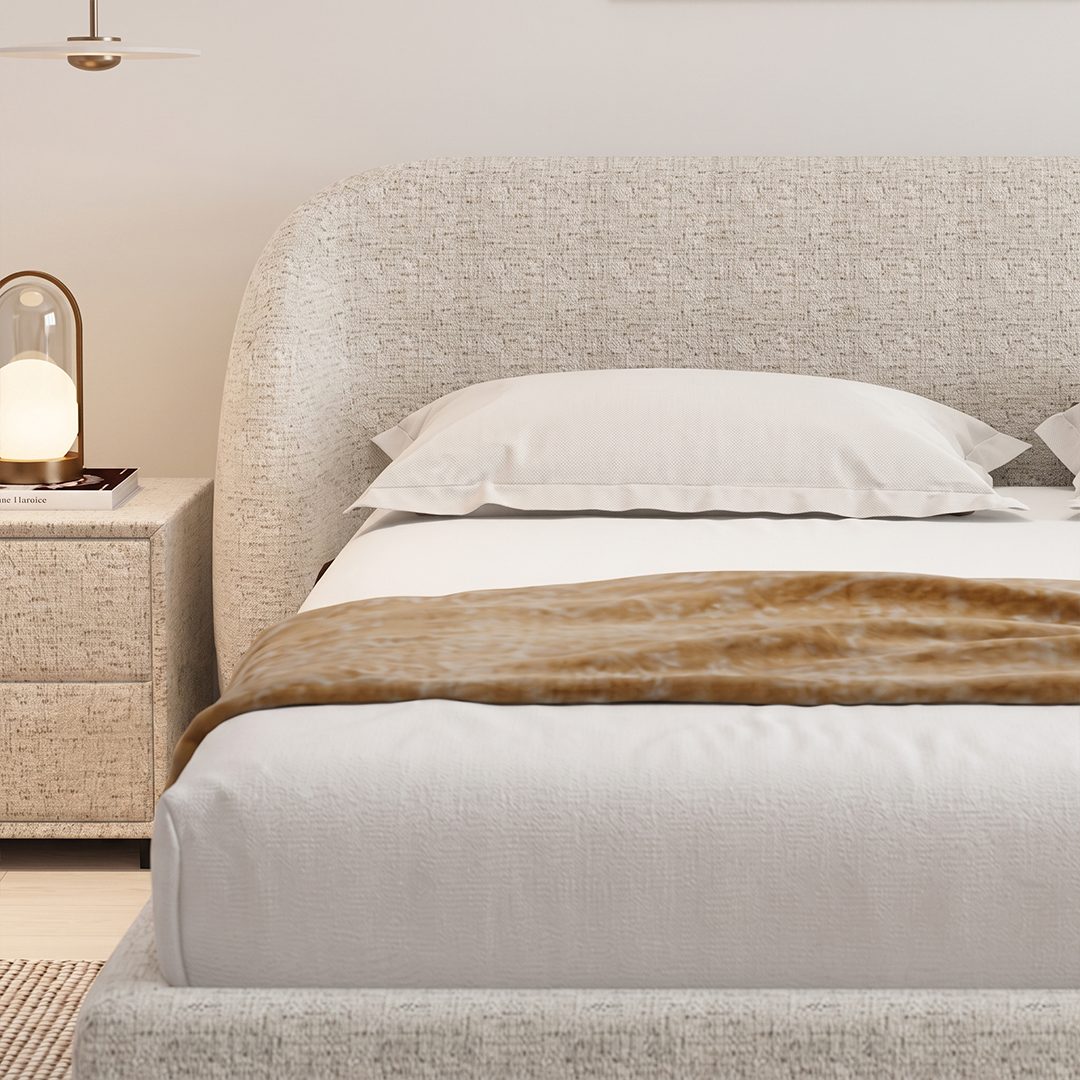 Luna Upholstered Bed detail image