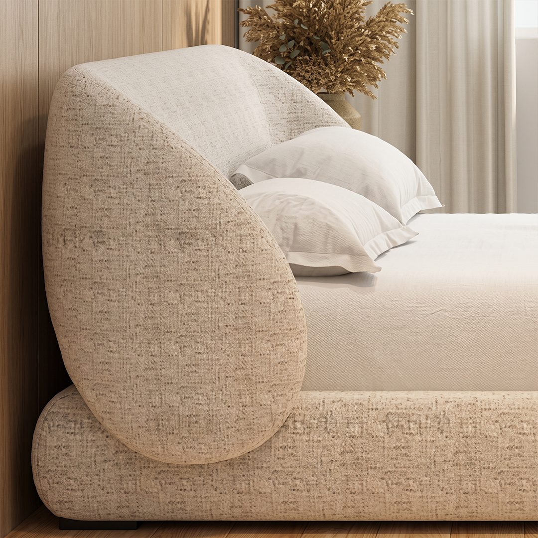 Luna Upholstered Bed detail image
