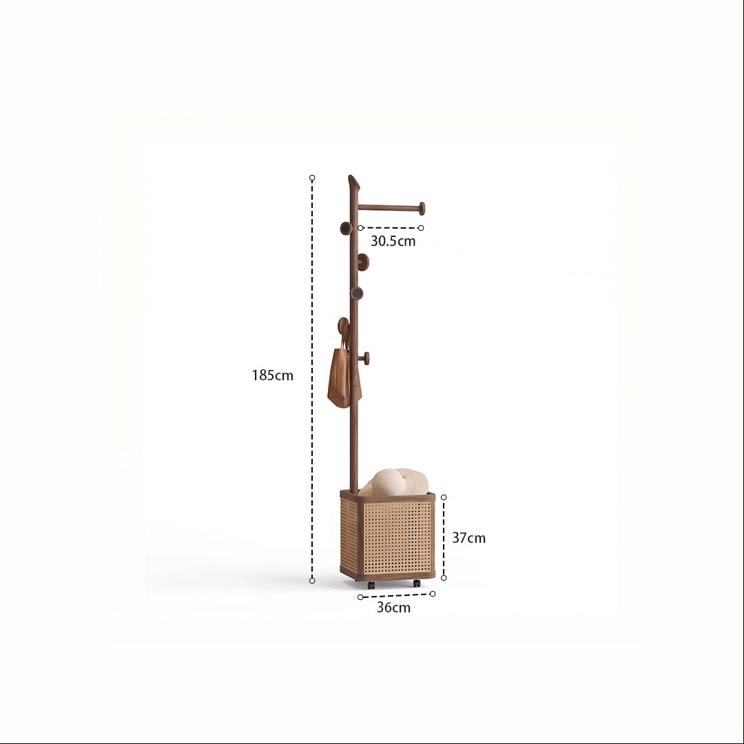 Caspian Coat Rack with Storage detail image