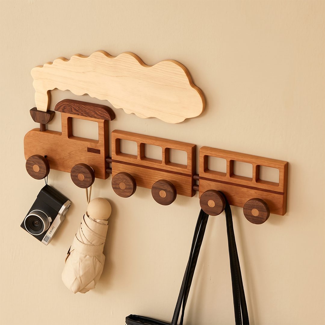 Train Wall Hook Rack