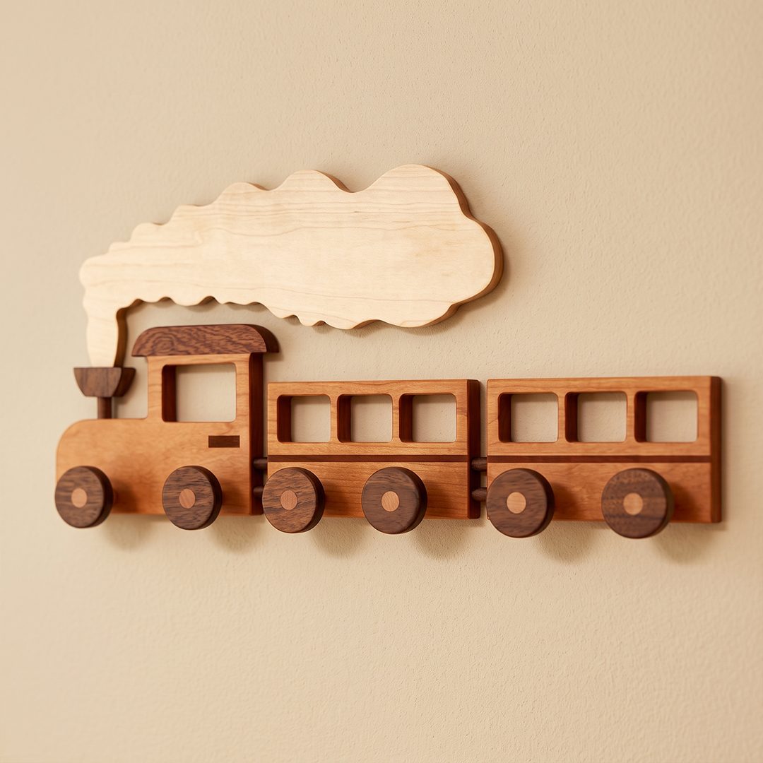 Train Wall Hook Rack detail image