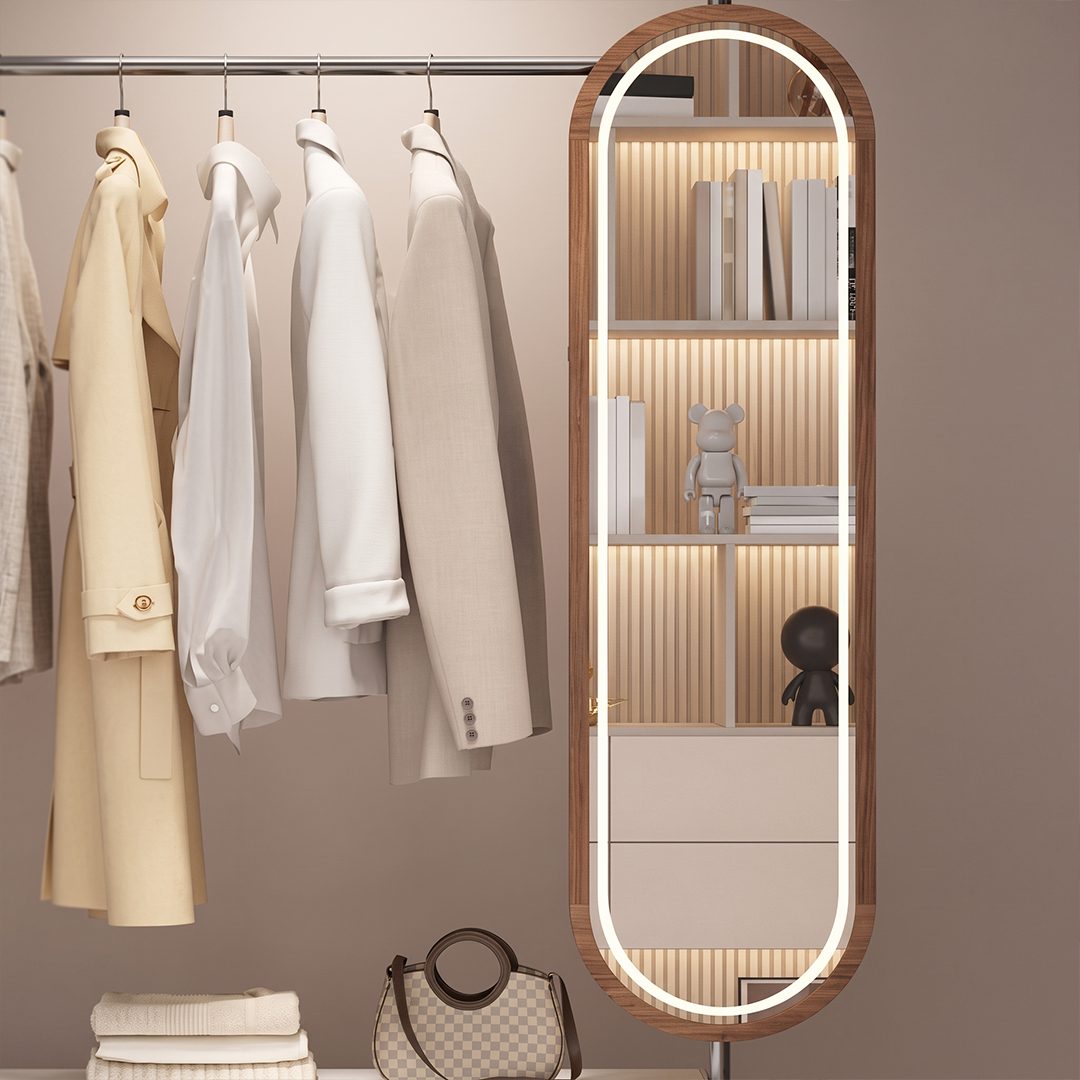 Avery Coat Rack with Mirror detail image