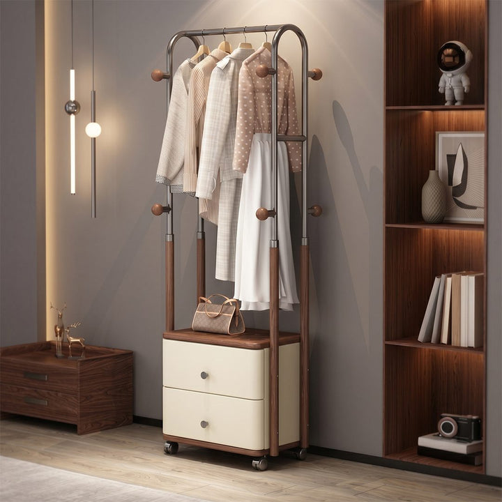 Linden Clothing Rack with Storage
