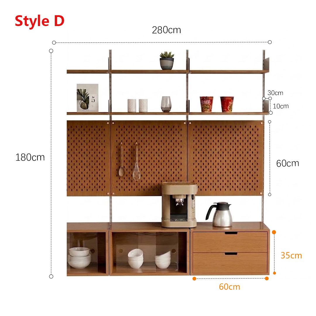 Caspian Modular Wall Shelf Unit