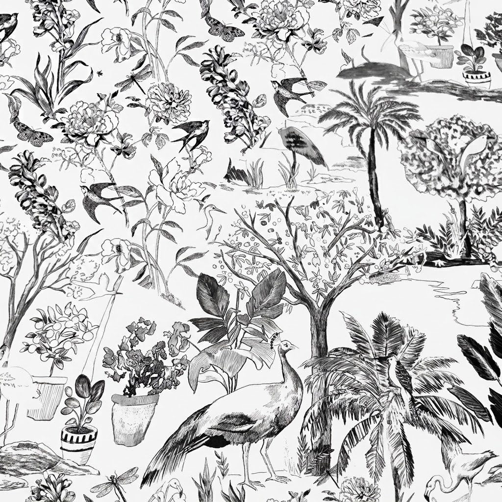 Flora Pattern Decorative Fabric detail image